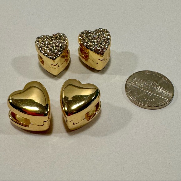 Beautiful Heart Earrings, Bundle of Two - Picture 2 of 4